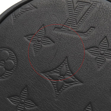 ルイヴィトン LOUIS VUITTON チョーク ナノ M44628 ノワール モノグラムシャドウ ショルダーバッグ ブラック金具 黒 オレンジ クロスボディバッグ
