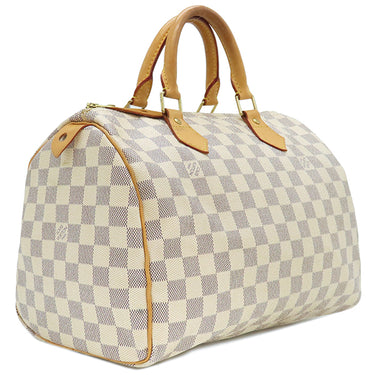 ルイヴィトン LOUIS VUITTON スピーディ 30 N41533 ダミエアズール ダミエアズールキャンバス ハンドバッグ ゴールド金具 白 ボストン 鍵・パドロック欠品