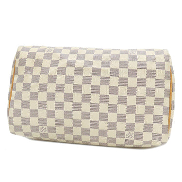 ルイヴィトン LOUIS VUITTON スピーディ 30 N41533 ダミエアズール ダミエアズールキャンバス ハンドバッグ ゴールド金具 白 ボストン 鍵・パドロック欠品