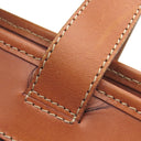 セリーヌ CELINE マカダム トート ブラウン PVC レザー トートバッグ ゴールド金具 茶 肩掛け