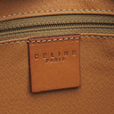 セリーヌ CELINE マカダム トート ブラウン PVC レザー トートバッグ ゴールド金具 茶 肩掛け