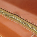 セリーヌ CELINE マカダム トート ブラウン PVC レザー トートバッグ ゴールド金具 茶 肩掛け