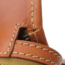 セリーヌ CELINE マカダム トート ブラウン PVC レザー トートバッグ ゴールド金具 茶 肩掛け