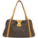 ルイヴィトン LOUIS VUITTON ストレーザ PM M51186 モノグラム モノグラムキャンバス ショルダーバッグ ゴールド金具 茶 肩掛け イニシャル刻印あり