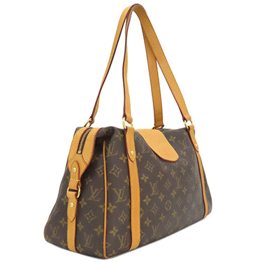 ルイヴィトン LOUIS VUITTON ストレーザ PM M51186 モノグラム モノグラムキャンバス ショルダーバッグ ゴールド金具 茶 肩掛け イニシャル刻印あり
