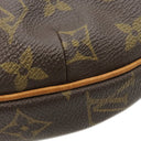ルイヴィトン LOUIS VUITTON クロワッサン MM M51512 モノグラム モノグラムキャンバス ショルダーバッグ ゴールド金具 茶 肩掛け