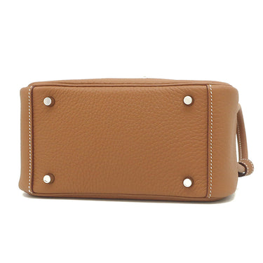 エルメス HERMES リンディ 2 ミニ 20 ゴールド トリヨンクレマンス ショルダーバッグ シルバー金具 新品 未使用 茶