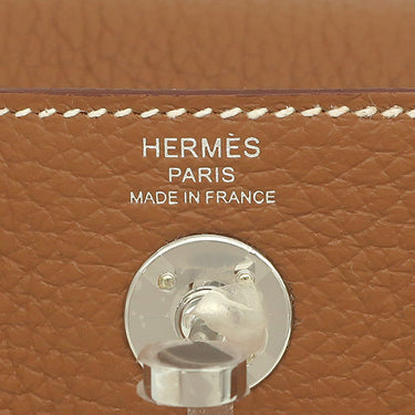 エルメス HERMES リンディ 2 ミニ 20 ゴールド トリヨンクレマンス ショルダーバッグ シルバー金具 新品 未使用 茶
