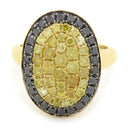 ノンブランド NON BRAND イエローダイヤリング イエローゴールド K18YG ダイヤモンド リング 指輪 18KT 7.5号