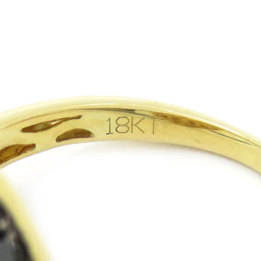 ノンブランド NON BRAND イエローダイヤリング イエローゴールド K18YG ダイヤモンド リング 指輪 18KT 7.5号