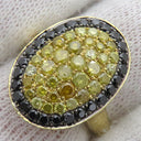 ノンブランド NON BRAND イエローダイヤリング イエローゴールド K18YG ダイヤモンド リング 指輪 18KT 7.5号