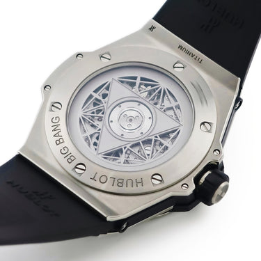 ウブロ HUBLOT ビッグバン ウニコ サンブルー チタニウム パヴェ 415.NX.1112.VR.1704.MXM17 自動巻き メンズ 純正ダイヤ 黒