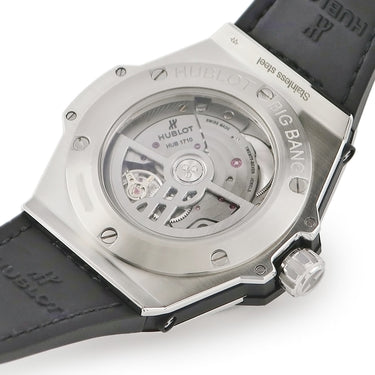 ウブロ HUBLOT ビッグバン ワンクリック スチール ダイヤモンド 465.SX.1170.RX.1204 自動巻き メンズ 純正ダイヤ ブラック