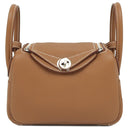 エルメス HERMES リンディ 2 ミニ 20 ゴールド トリヨンクレマンス ショルダーバッグ シルバー金具 新品 未使用 茶 新刻印