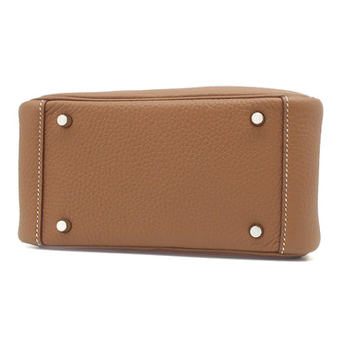 エルメス HERMES リンディ 2 ミニ 20 ゴールド トリヨンクレマンス ショルダーバッグ シルバー金具 新品 未使用 茶 新刻印