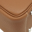 エルメス HERMES リンディ 2 ミニ 20 ゴールド トリヨンクレマンス ショルダーバッグ シルバー金具 新品 未使用 茶 新刻印