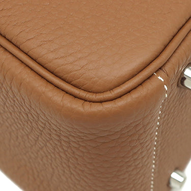 エルメス HERMES リンディ 2 ミニ 20 ゴールド トリヨンクレマンス ショルダーバッグ シルバー金具 新品 未使用 茶 新刻印