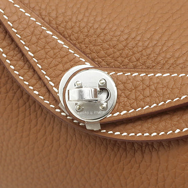 エルメス HERMES リンディ 2 ミニ 20 ゴールド トリヨンクレマンス ショルダーバッグ シルバー金具 新品 未使用 茶 新刻印