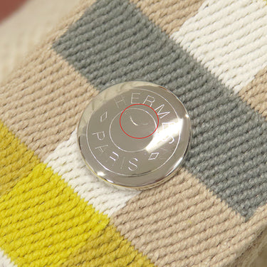 エルメス HERMES ブリッド ア ブラック オ カレPM セーグル ウール ポーチ シルバー金具 ハンドバッグ バニティバッグ