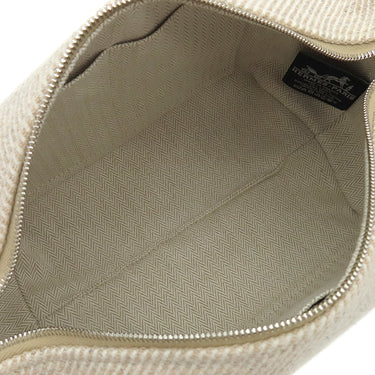 エルメス HERMES ブリッド ア ブラック オ カレPM セーグル ウール ポーチ シルバー金具 ハンドバッグ バニティバッグ