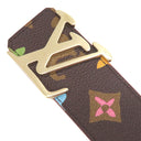 ルイヴィトン LOUIS VUITTON タイラーザクリエイター リバーシブルベルト 90/36 M8586 ブラウン×ベージュ モノグラムクラギーキャンバス ベルト シャンパンゴールド金具 茶