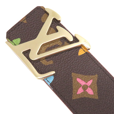 ルイヴィトン LOUIS VUITTON タイラーザクリエイター リバーシブルベルト 90/36 M8586 ブラウン×ベージュ モノグラムクラギーキャンバス ベルト シャンパンゴールド金具 茶
