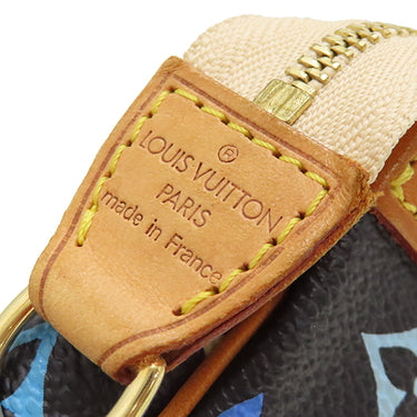 ルイヴィトン LOUIS VUITTON ポシェット アクセソワール M92648 ノワール モノグラムマルチカラーキャンバス アクセサリーポーチ ゴールド金具 黒 ポーチ ハンドバッグ