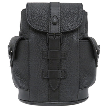 ルイヴィトン LOUIS VUITTON クリストファー XS M58495 ブラック トリヨンレザー ショルダーバッグ マットブラック金具 黒 ボディバッグ