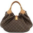 ルイヴィトン LOUIS VUITTON ネオL モノグラム モノグラムキャンバス クロコダイル ハンドバッグ ゴールド金具 茶 ボストン