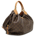 ルイヴィトン LOUIS VUITTON ネオL モノグラム モノグラムキャンバス クロコダイル ハンドバッグ ゴールド金具 茶 ボストン