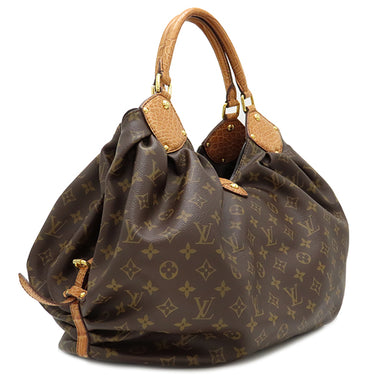 ルイヴィトン LOUIS VUITTON ネオL モノグラム モノグラムキャンバス クロコダイル ハンドバッグ ゴールド金具 茶 ボストン