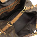 ルイヴィトン LOUIS VUITTON ネオL モノグラム モノグラムキャンバス クロコダイル ハンドバッグ ゴールド金具 茶 ボストン