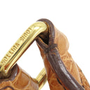 ルイヴィトン LOUIS VUITTON ネオL モノグラム モノグラムキャンバス クロコダイル ハンドバッグ ゴールド金具 茶 ボストン