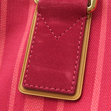 ルイヴィトン LOUIS VUITTON カバPM M94146 ルージュグルナディーヌ デニムキャンバス トートバッグ ゴールド金具 プランソレイユ