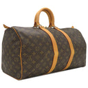 ルイヴィトン LOUIS VUITTON キーポル 45 M41428 モノグラム モノグラムキャンバス ボストンバッグ ゴールド金具 茶 旅行バッグ 鍵/パドロック欠品
