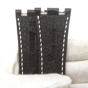 オーデマピゲ AUDEMARS PIGUET ロイヤルオーク用 クロコバンド ブラック クロコダイル 腕時計パーツ 未使用 純正 替え ベルト 28ｍｍ ブラック 黒