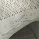 シャネル CHANEL ココマーク パイル G36256 ネイビー×ブラック×レッド パイル レザー ＃36 スニーカー 黒 紺 赤