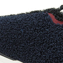 シャネル CHANEL ココマーク パイル G36256 ネイビー×ブラック×レッド パイル レザー ＃36 スニーカー 黒 紺 赤