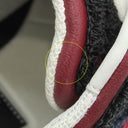 シャネル CHANEL ココマーク パイル G36256 ネイビー×ブラック×レッド パイル レザー ＃36 スニーカー 黒 紺 赤