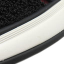 シャネル CHANEL ココマーク パイル G36256 ネイビー×ブラック×レッド パイル レザー ＃36 スニーカー 黒 紺 赤