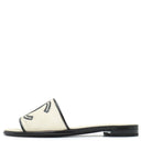 シャネル CHANEL ココマーク メッシュ G37156 ベージュ×ブラック レザー メッシュ ＃36 サンダル ミュール