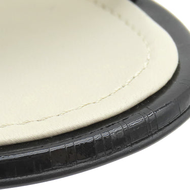 シャネル CHANEL ココマーク メッシュ G37156 ベージュ×ブラック レザー メッシュ ＃36 サンダル ミュール