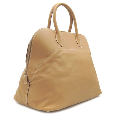 エルメス HERMES ボリード45 リラックス ベージュ系 スイフト ハンドバッグ シルバー金具