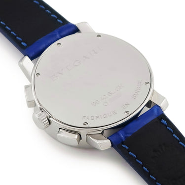 腕時計 ブルガリ BVLGARI ブルガリブルガリ クロノグラフ BB42SLCH BB42BSLDCH 自動巻き メンズ OH済 ブラック バー