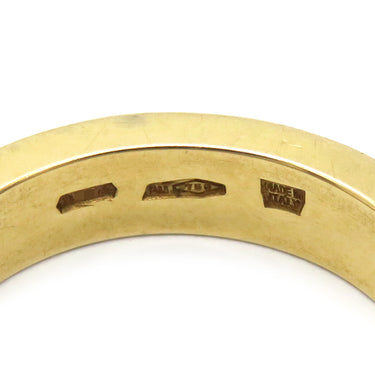 ブルガリ BVLGARI ブルガリブルガリ ダブルロゴ イエローゴールド K18YG ダイヤモンド リング 指輪 750AU 1Pダイヤ 11.5号