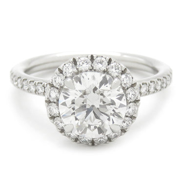 ハリーウィンストン Harry Winston ラウンドカット マイクロパヴェリング RGDPRD010MIC プラチナシルバー Pt950 ダイヤモンド リング 指輪 フルエタニティ 5.5号