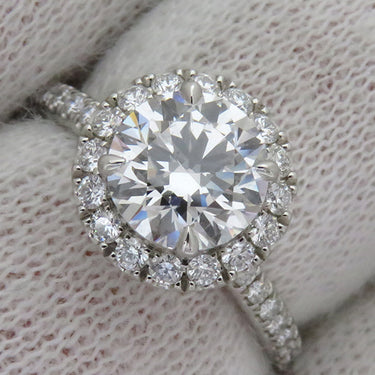 ハリーウィンストン Harry Winston ラウンドカット マイクロパヴェリング RGDPRD010MIC プラチナシルバー Pt950 ダイヤモンド リング 指輪 フルエタニティ 5.5号