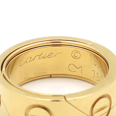 カルティエ Cartier アストロ ラブリング イエローゴールド K18YG #51(JP11) リング 指輪 750 18K YG チャーム 11号