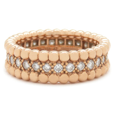 ヴァンクリーフアーペル Van Cleef & Arpels ペルレ ダイヤモンドリング 1連モデル VCARPJMW00 ローズゴールド K18PG ダイヤモンド #47(JP7) リング 指輪 ピンクゴールド 7号