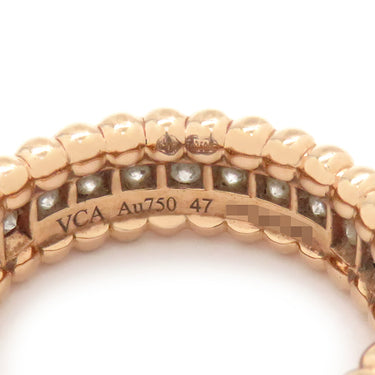 ヴァンクリーフアーペル Van Cleef & Arpels ペルレ ダイヤモンドリング 1連モデル VCARPJMW00 ローズゴールド K18PG ダイヤモンド #47(JP7) リング 指輪 ピンクゴールド 7号